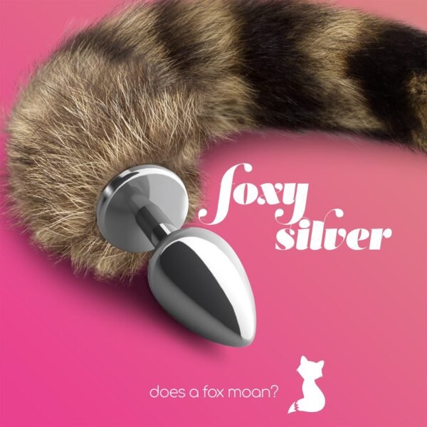 Plug Anal com Cauda Foxy Silver